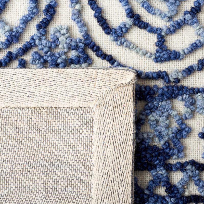 Trace TRC701 Hand Tufted Runner Rug - Navy/Ivory - 2'3"x9' - Safavieh.