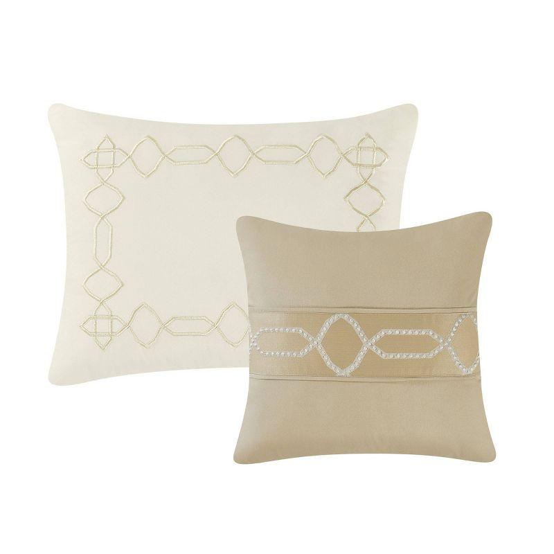 5th Avenue Lux Victoria Polyester Geometric Shapes Comforter Set