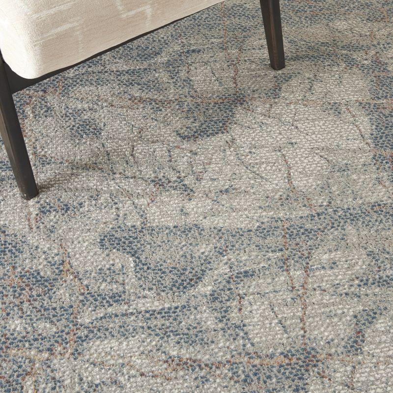 Nourison Rustic Textures Indoor Area Rug Light Grey/Blue 5'3" x 7'3"