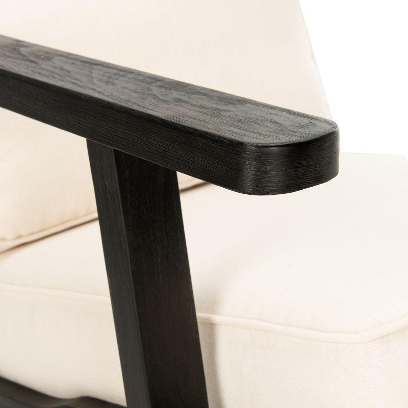 Nico Mid Century Accent Chair - ACH4501A - Bone/Black - Safavieh