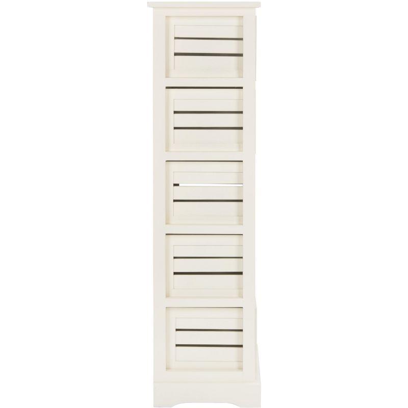 Samara 5 Drawer Cabinet - AMH5714 - Distressed Cream - Safavieh Couture