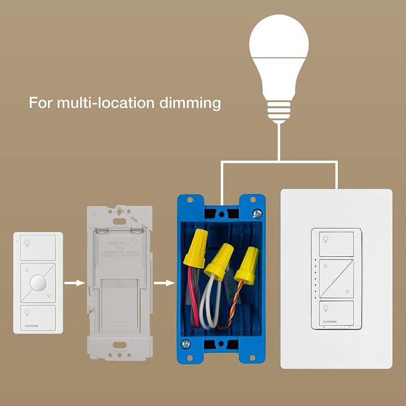 Lutron Caséta Wireless Wall Plate Bracket for Pico Smart Remote | PICO-WBX-ADAPT