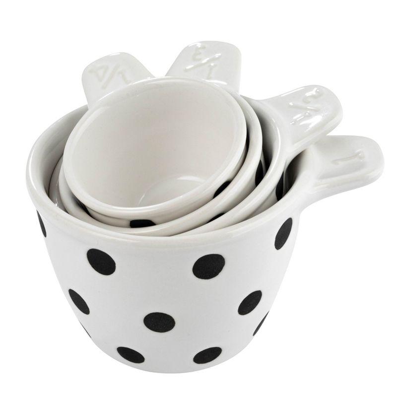 Creative Co-Op Creative Co-Op Melange 4 -Piece Ceramic Measuring Cup Set