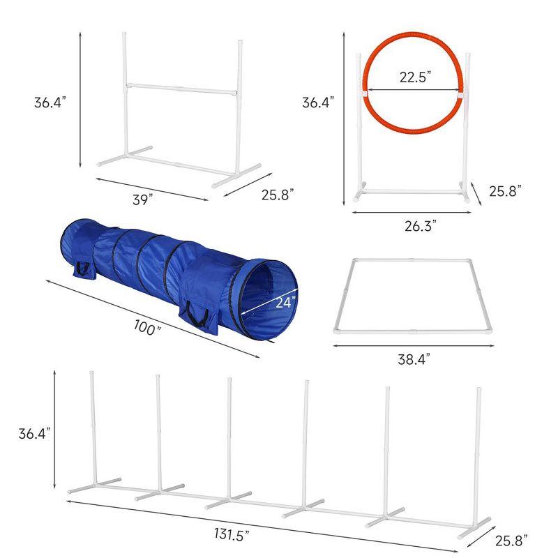 3PC/6Pack  Dog Agility Equipment Set, Obstacle Course Exercise for Dog