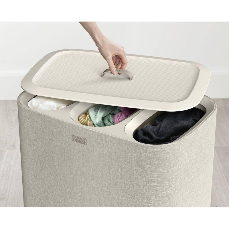 Joseph Joseph Tota Trio 90-liter Laundry Hamper Separation Basket with Lid