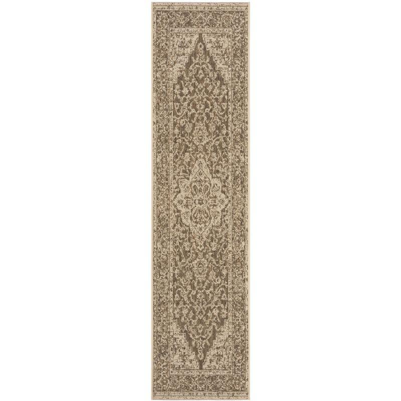 Beach House BHS137 Power Loomed Indoor/Outdoor Runner Rug - Beige/Cream - 2'2"x8' - Safavieh