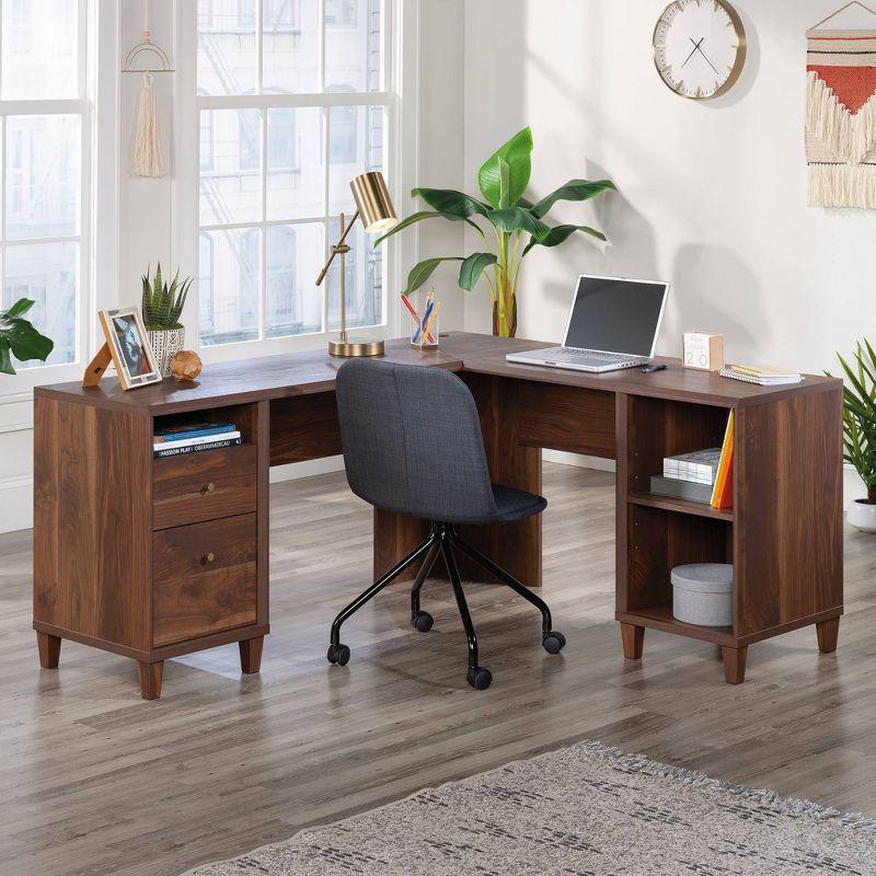 Sauder Willow Place L Desk Grand Walnut