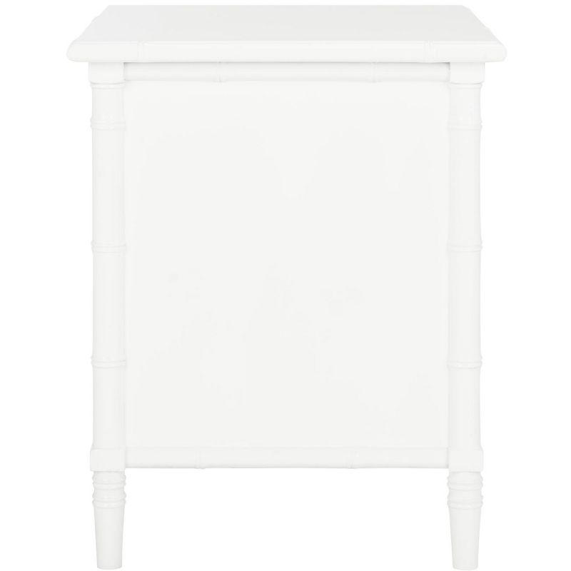 Mina 3 Drawer Nightstand - NST3500 - White/Gold - Safavieh
