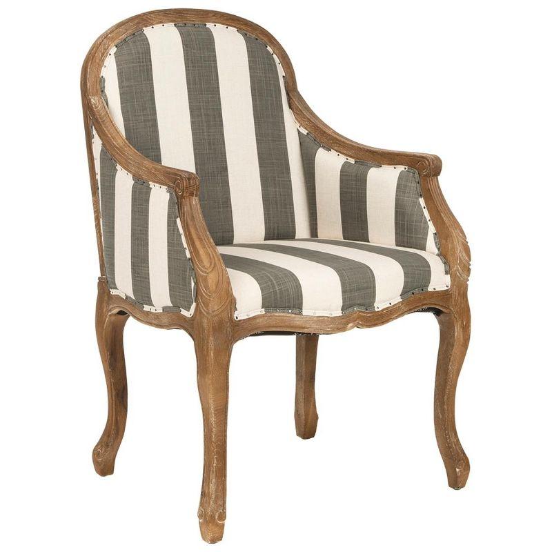 Esther Arm Chair - MCR4575B - Grey/White - Safavieh