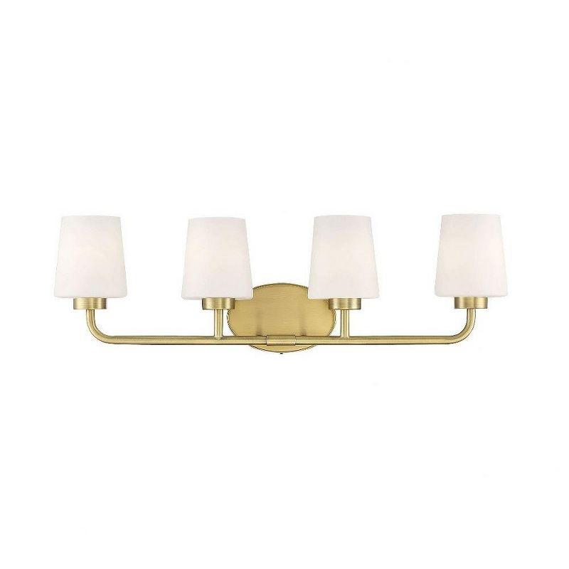 Savoy House Capra 4 - Light Vanity in  Warm Brass