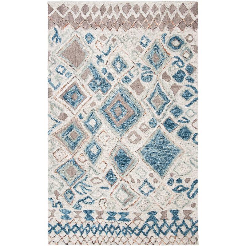 Adelone Shag Hand Tufted Wool Southwestern Rug