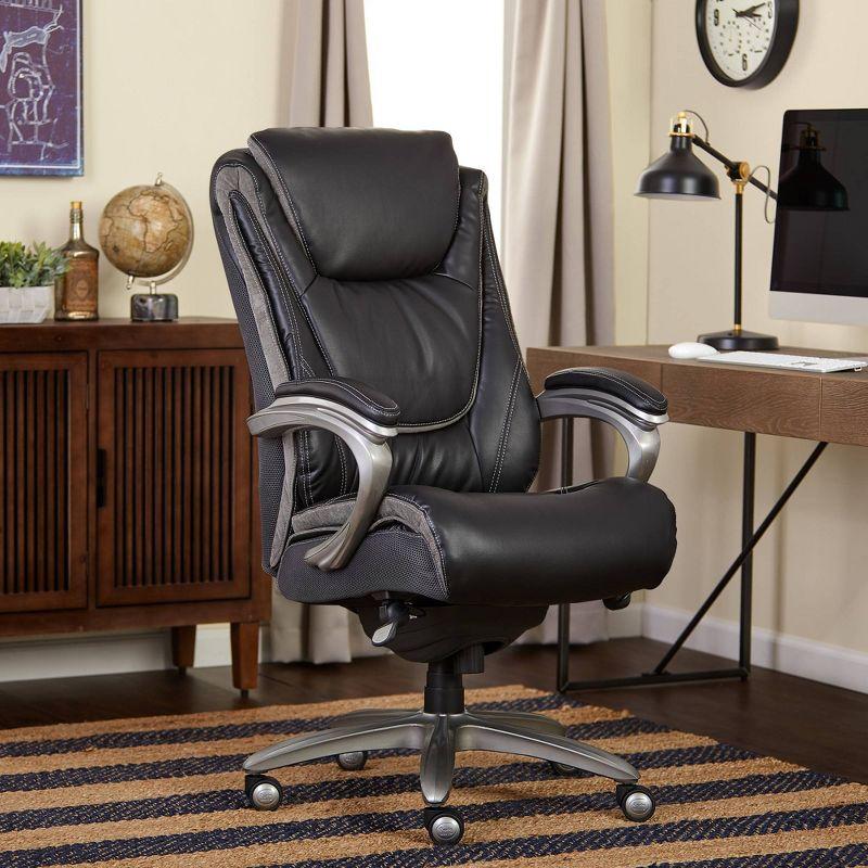 Serta Baxter Big and Tall Smart Layers Executive Office Chair with Layered Body Pillows