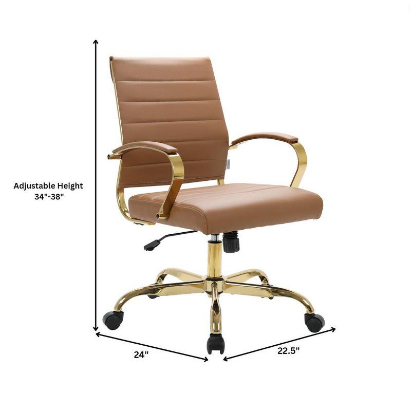 Naudain Faux Leather Office Conference Chair