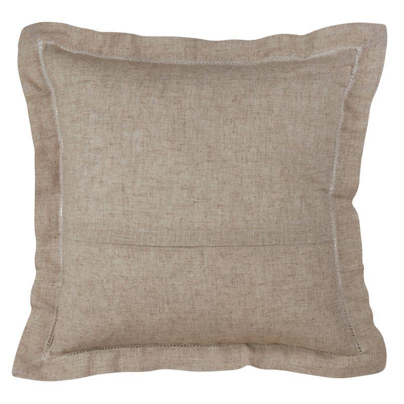 Saro Toscana Collection Linen Throw Pillow
