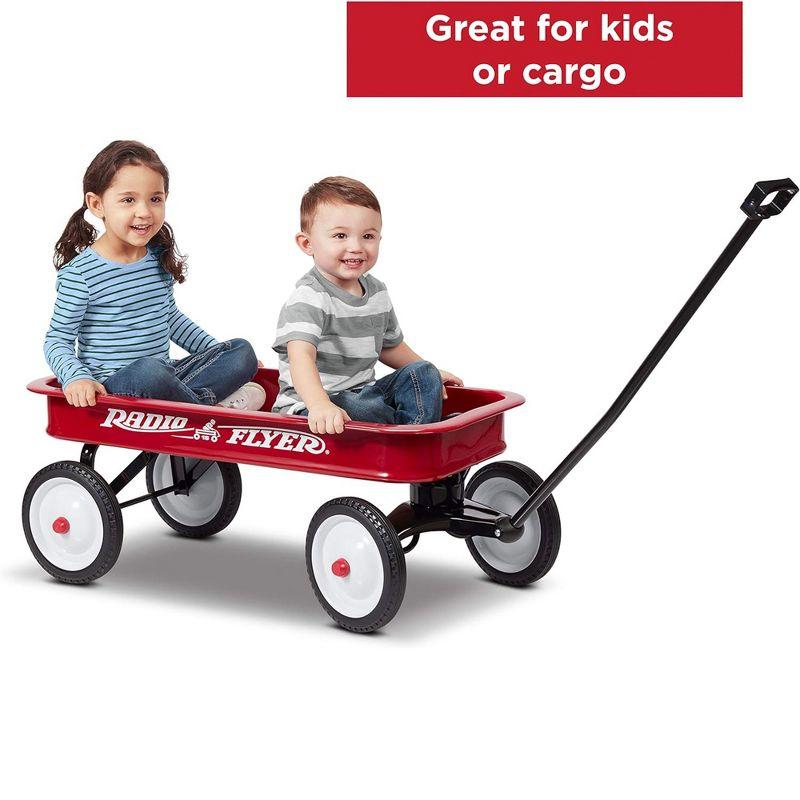 Radio Flyer Full-Size All-Terrain Steel and Wood Pull Food & Drink Server