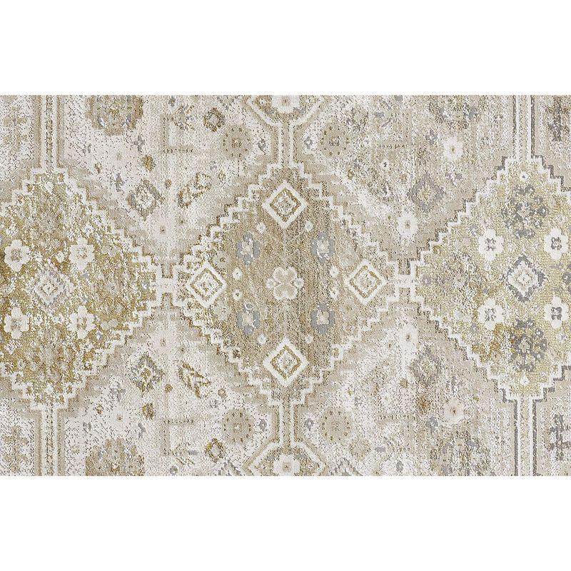 Aura Modern Persian Gold/Ivory Area Rug