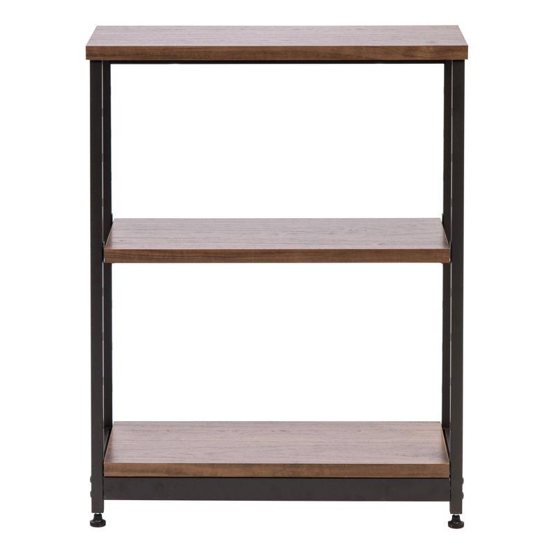 IRIS Wood and Metal Shelf Brown/Black