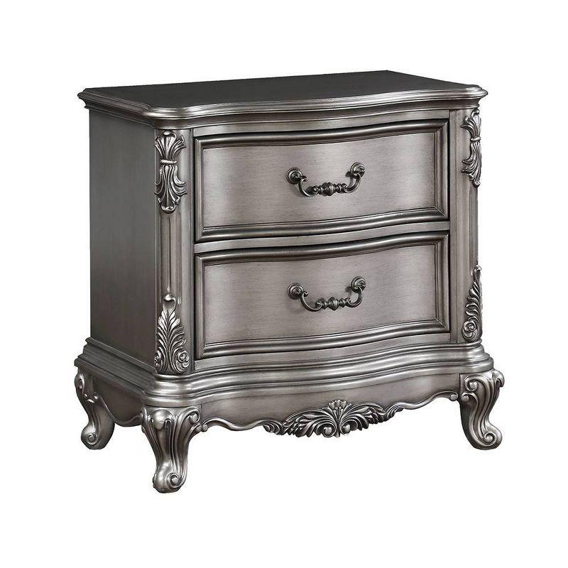 Acme Furniture Ariadne Nightstand Antique Platinum Finish