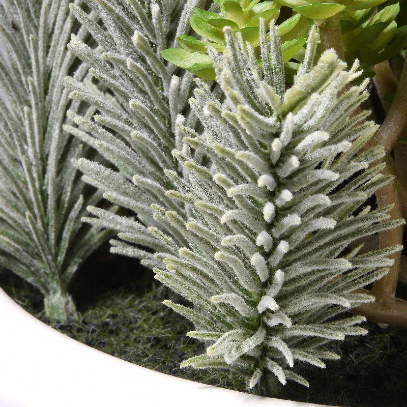 Artificial Succulent Plants 7.5" - National Tree Company: Indoor Ceramic Pot Decor, No Maintenance