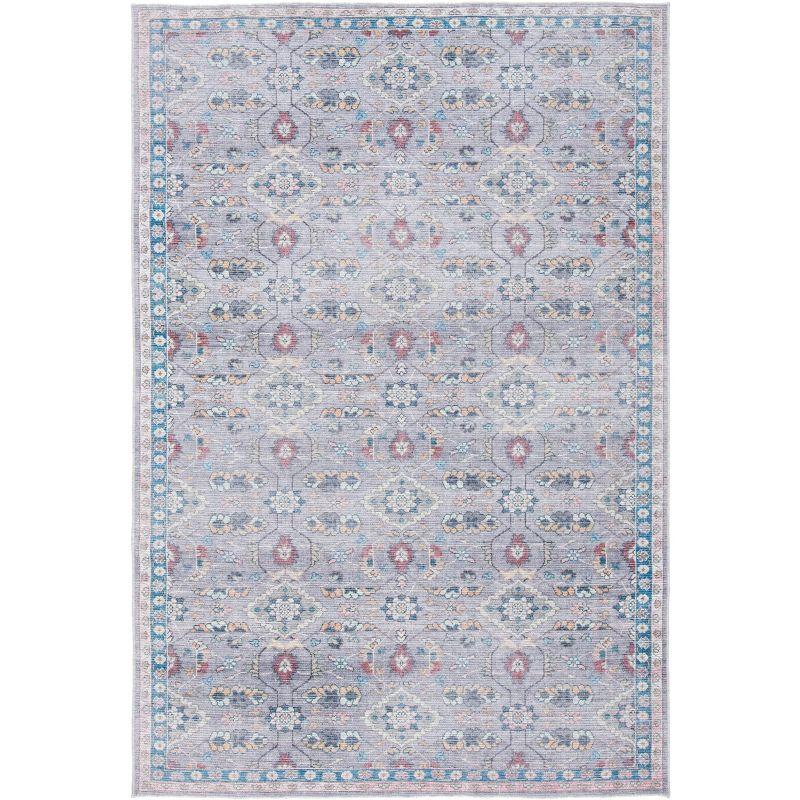 Gray and Beige Reversible Chenille Area Rug, 5'3" x 7'6"