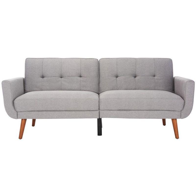 Bushwick Foldable Futon Bed - Grey/Brown - Safavieh.