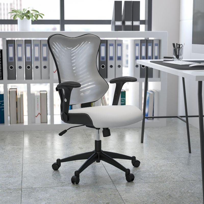 Flash Furniture High Back Designer Mesh Executive Swivel Ergonomic Office Chair with Adjustable Arms