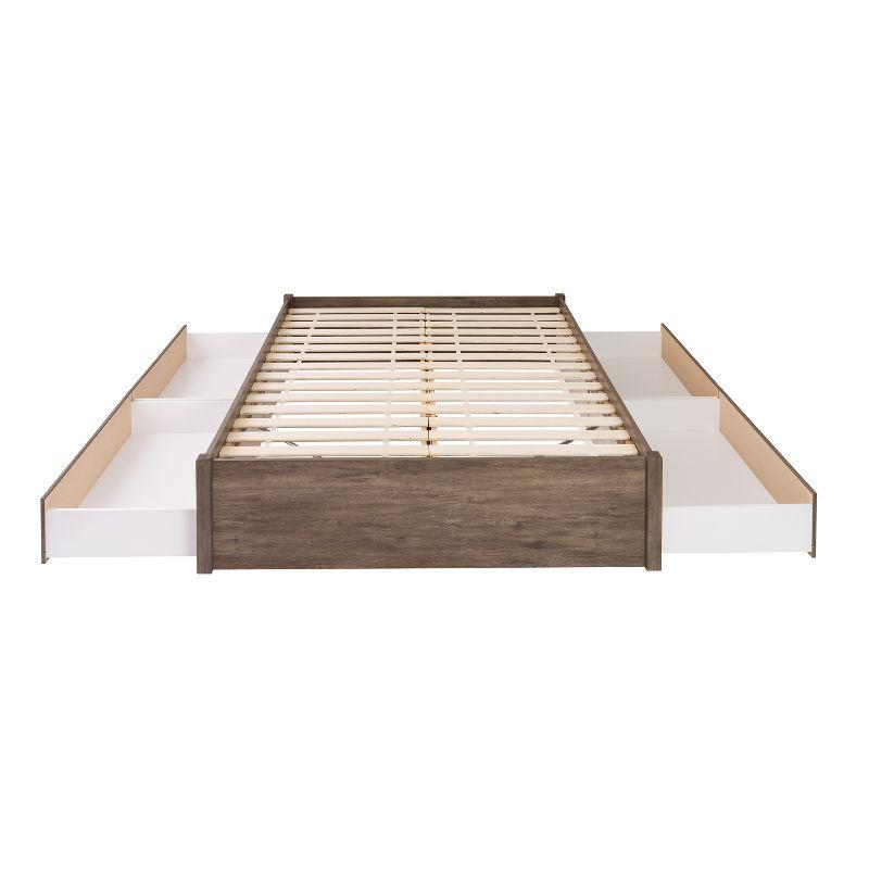 Select 4 - Post Platform Bed with 4 Drawers - Prepac