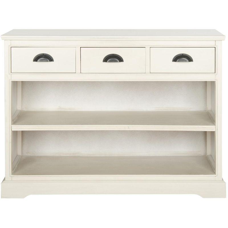 Prudence Book Shelf - AMH5727 - Vintage White - Safavieh Couture