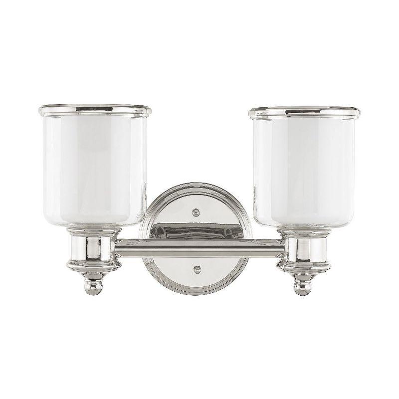 Livex Lighting Middlebush 2 - Light Vanity in  Polished Nickel