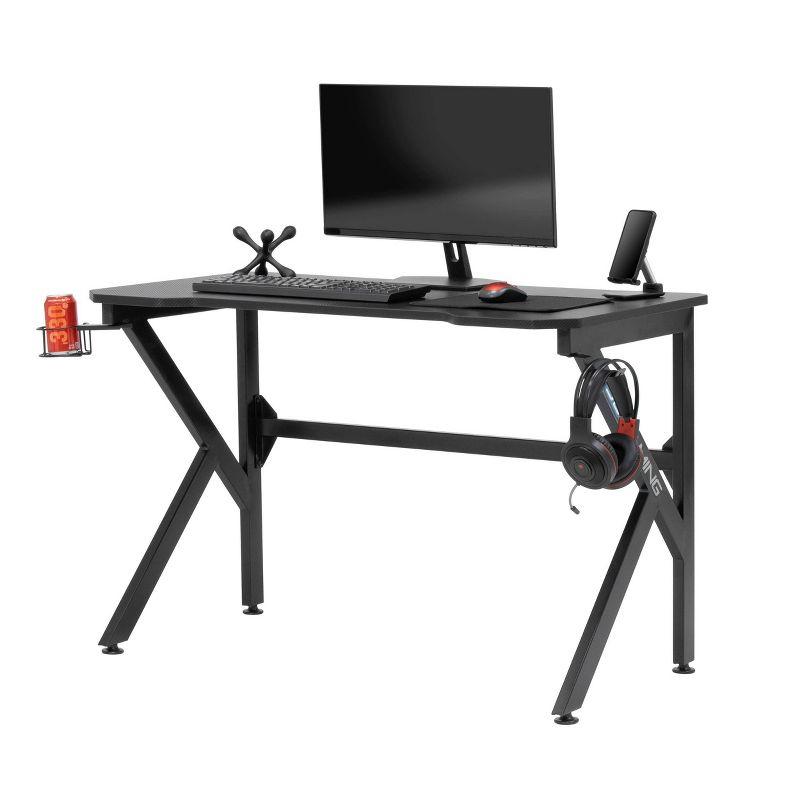SD Gaming Saga PC Gaming Desk with Charging Hub