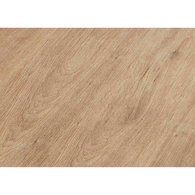 Mason Modern Wood Laminate Double Pedestal Executive Desk Light Brown - Martin Furniture: 66" with All Purpose Drawer