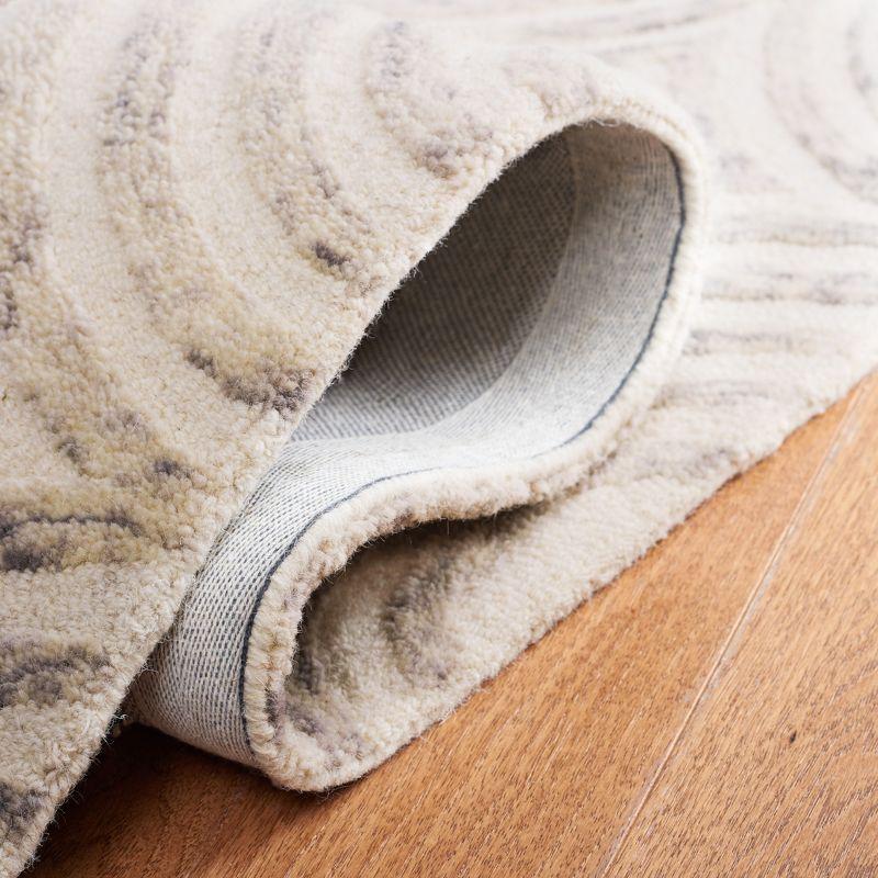 Trace TRC310 Hand Tufted Area Rug - Grey/Ivory - 5'x8' - Safavieh.