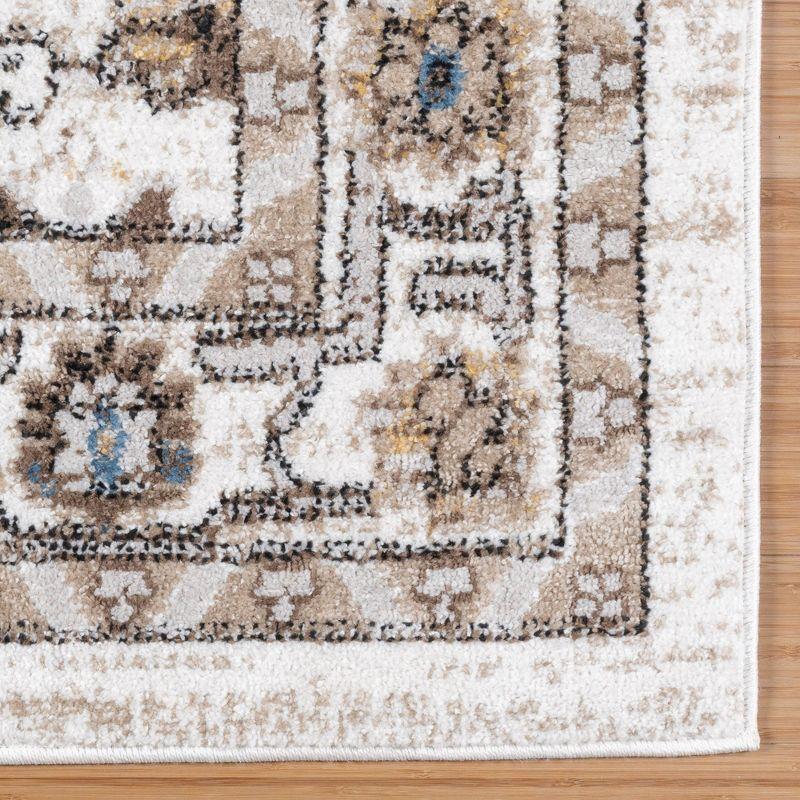 Gertmenian Alor Arcadia Traditional Oriental Ivory Gray Beige Polypropylene Indoor Area Rug