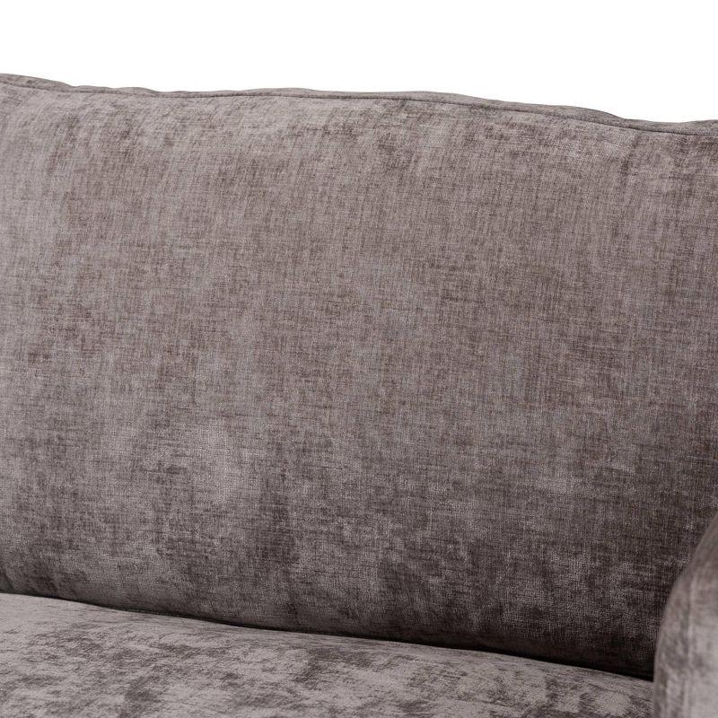 Holton 83'' Gray Fabric Sofa with Eucalyptus Wood Frame