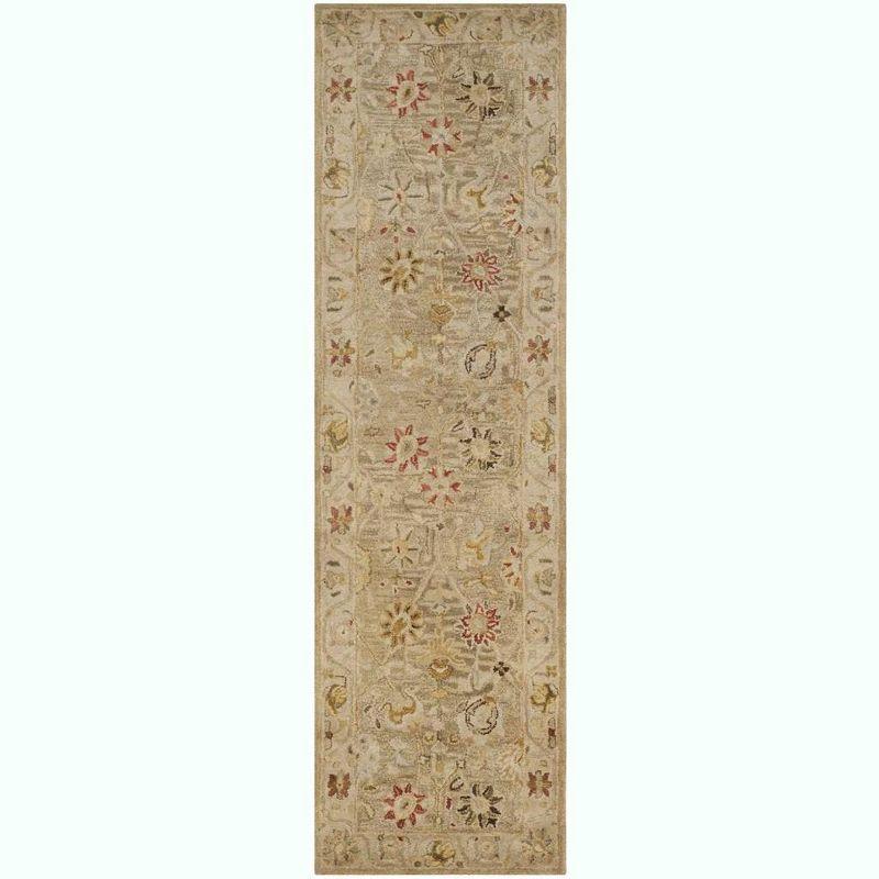 Antiquity AT859 Hand Tufted Indoor Runner Rug - Taupe/Beige - 2'3"x10' - Safavieh
