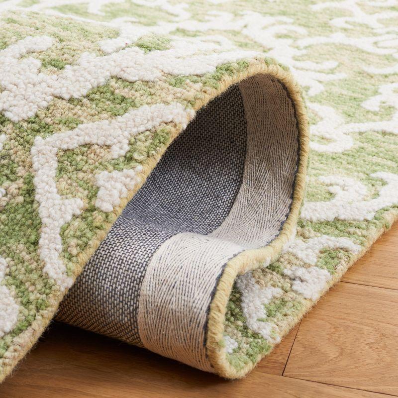 Blossom BLM104 Hand Tufted Area Rug - Light Green/Ivory - 6'x9' - Safavieh.