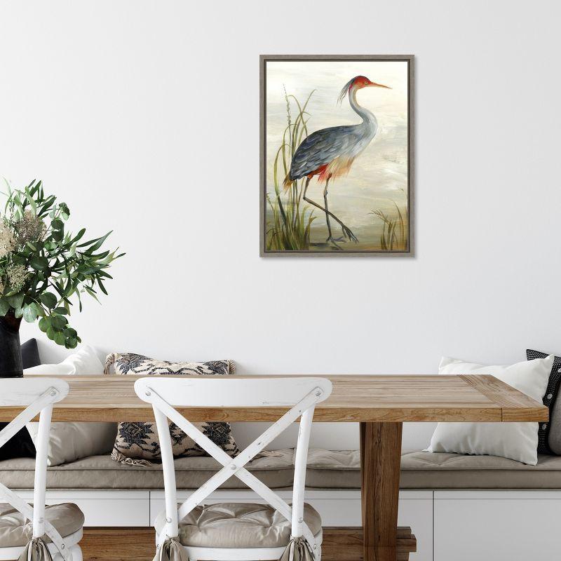 Amanti Art Grey Heron by Aimee Wilson Framed Canvas Wall Art