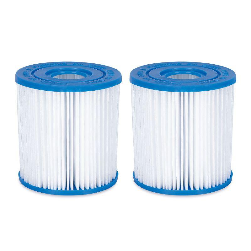 Summer Waves Blue and White Pool Filter Cartridge 6-Pack