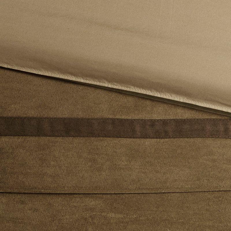 Madison Park Palmer 7 PC Pieced Faux Suede Comforter Set