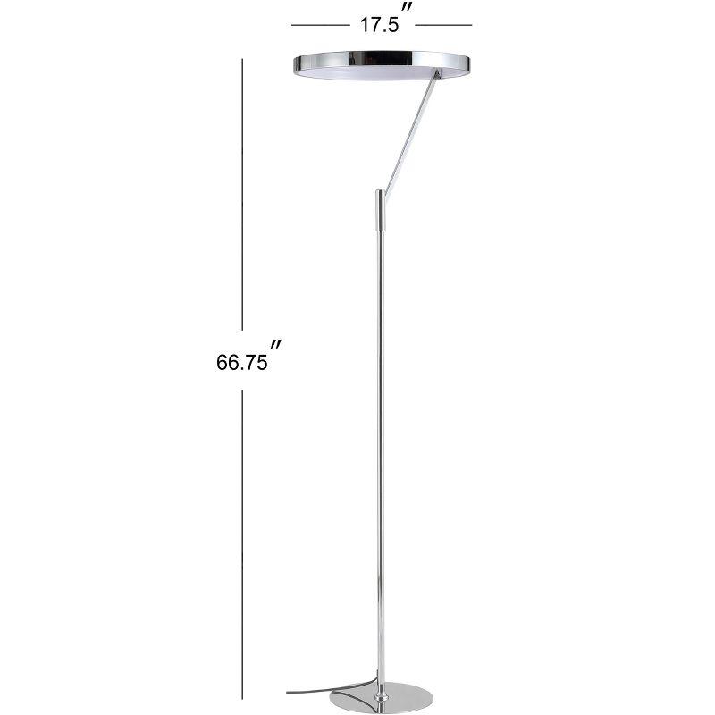 JONATHAN Y Owen Integrated LED Metal Floor Lamp