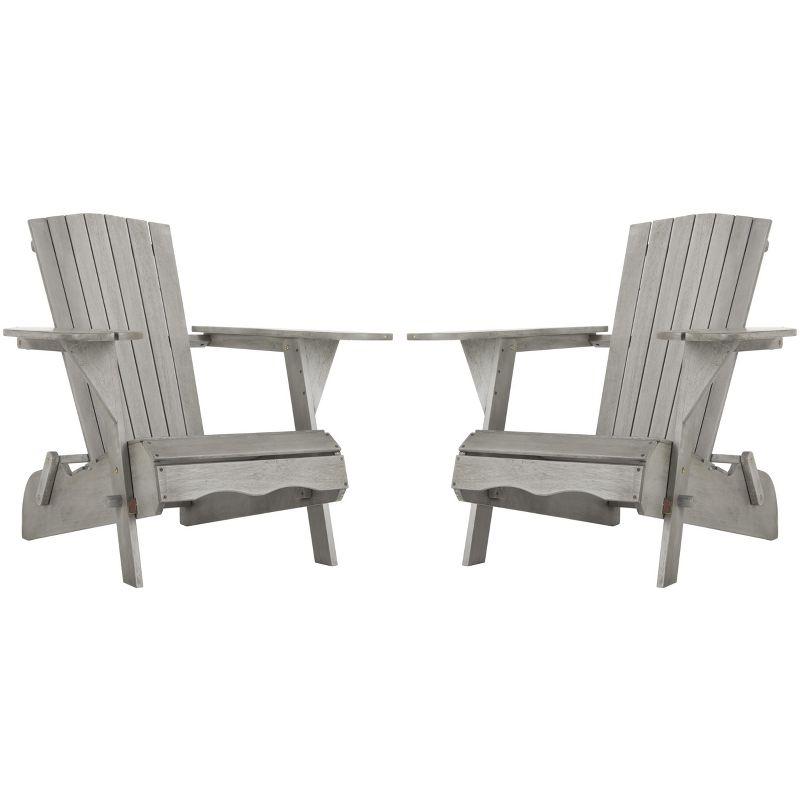 Breetel Adirondack 2 Per Box Indoor/Outdoor (Set Of 2) - PAT7034 - Grey - Safavieh