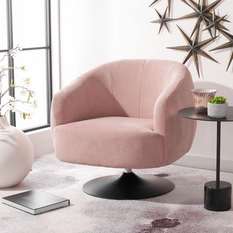 Ezro Upholstered Accent Chair - ACH5105 - Blush - Safavieh