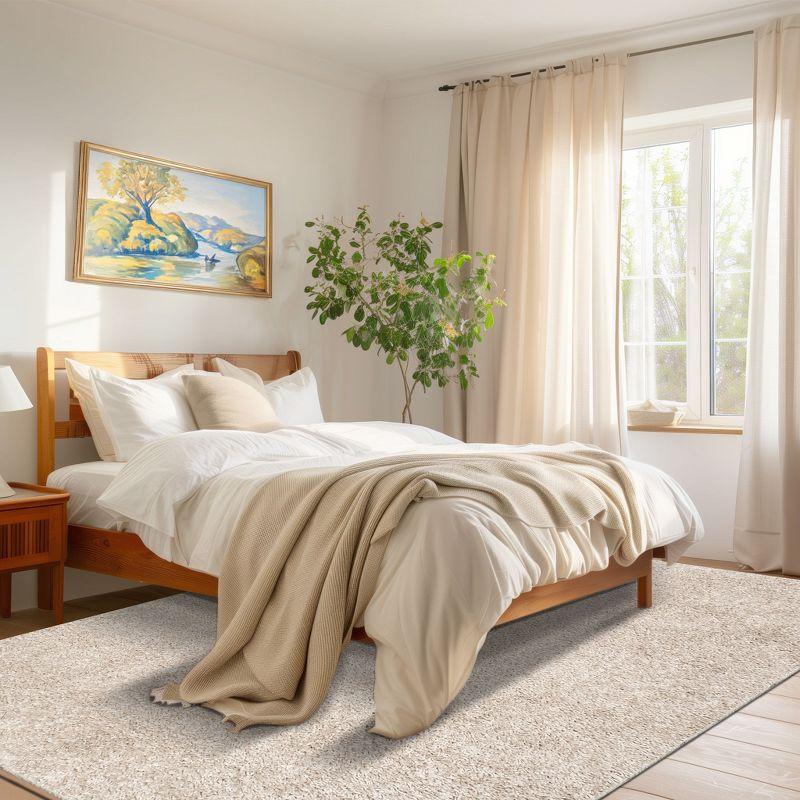 Nuloom Kara Solid 9x12 Shag Indoor Area Rug for Living Room Bedroom Dining Room Nursery, Beige