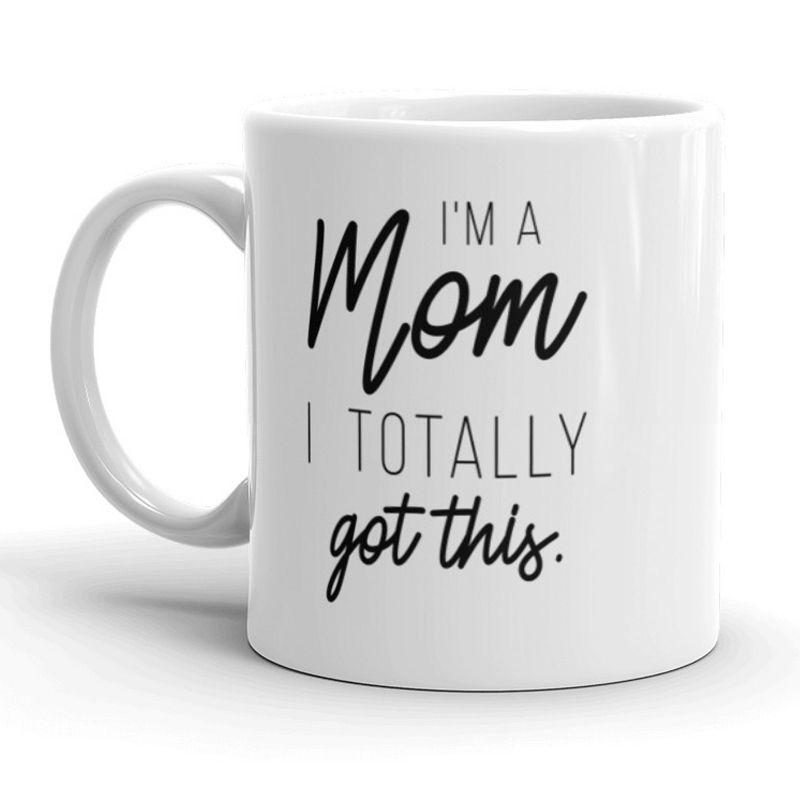 White Ceramic Funny Mom Quote Coffee Mug