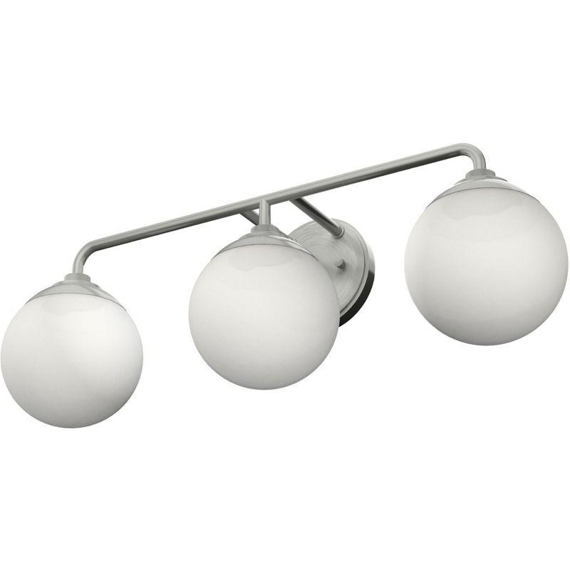 Hepburn Mid-Century Brushed Nickel 3-Light Vanity Sconce