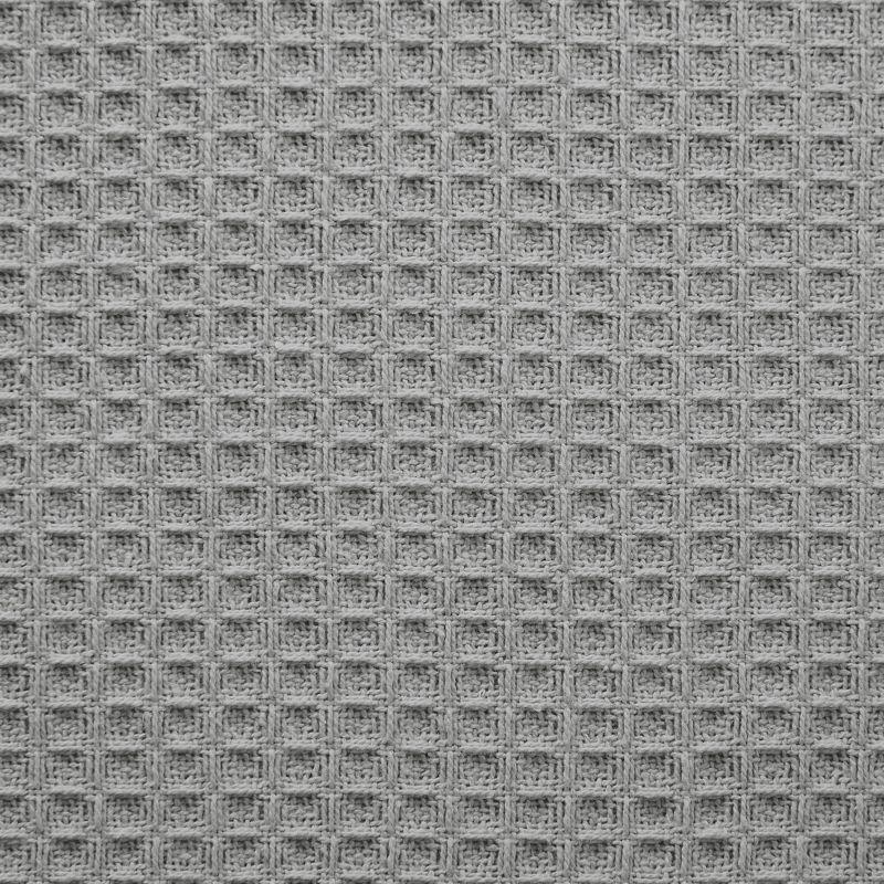 Modern Threads Thermal Waffle Weave Light Gray Cotton Bed Blanket, Twin