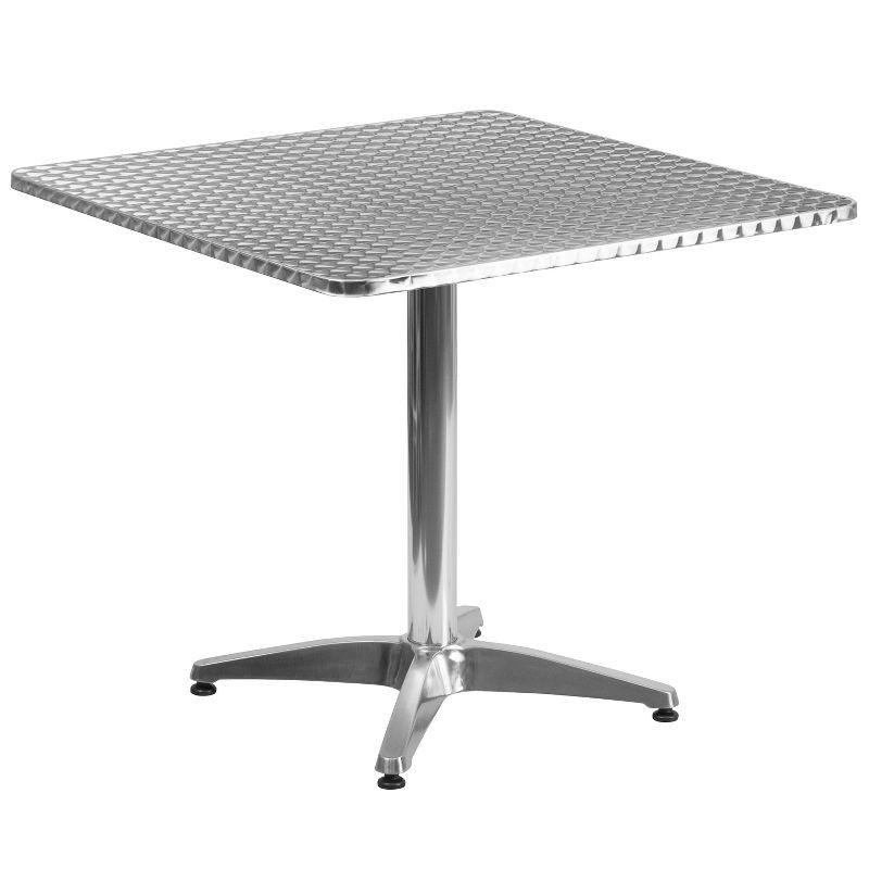 Emma and Oliver 31.5" Square Aluminum Indoor-Outdoor Table