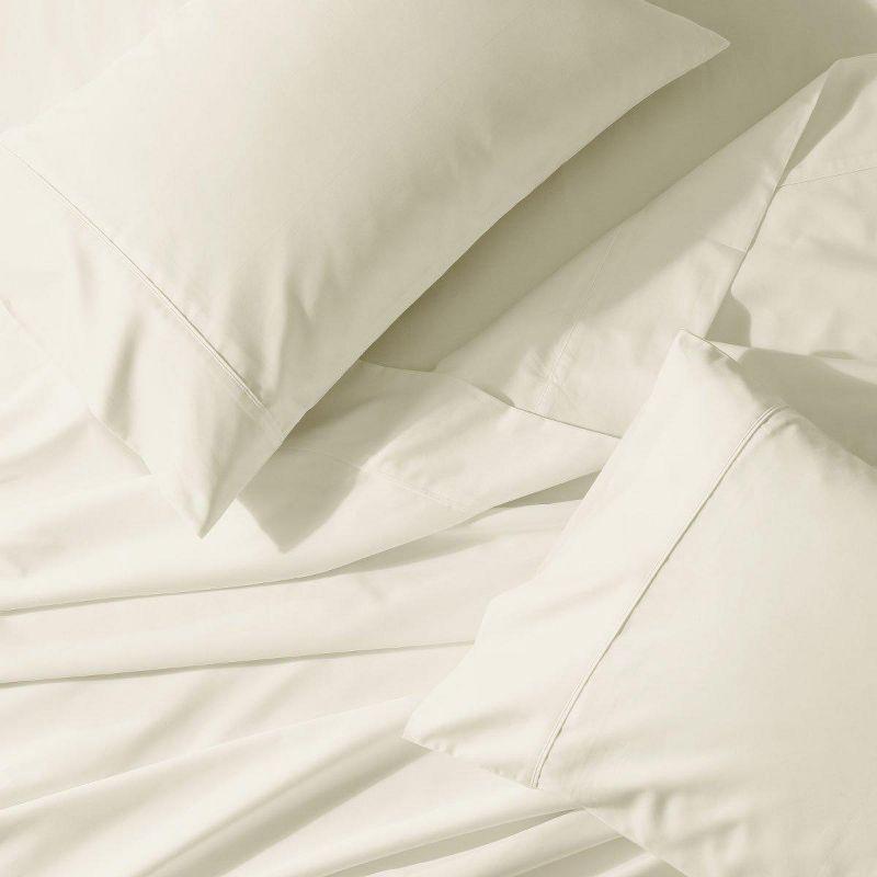 Egyptian Linens Easy Care Sheet Set - Solid 650 Thread Count Linen Twin