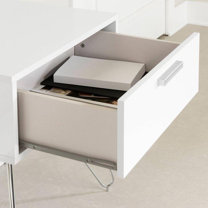 South Shore Slendel Nightstand Pure White