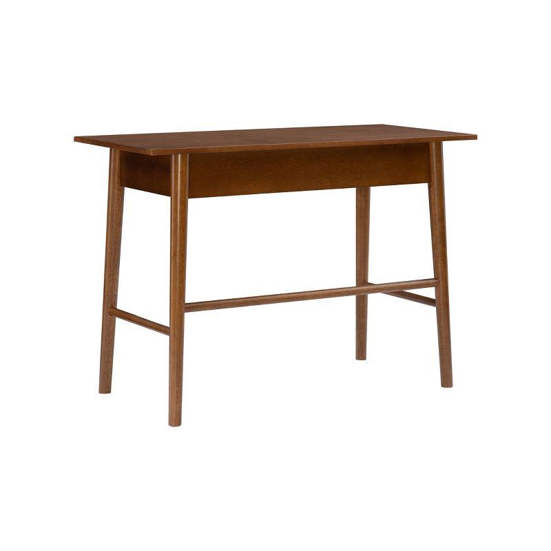 Mid-Century Modern Walnut Desk with Sleek Storage Drawer